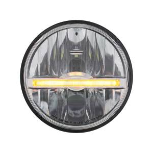 UNITED PACIFIC - 31259 - ULTRALIT - FARO DELANTERO LED DE 9 LED DE 5-3/4" CON BARRA DE LUCES DE POSICIÓN LED ÁMBAR