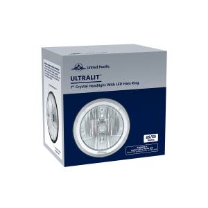UNITED PACIFIC - UNITED PACIFIC - 31285 - FARO DELANTERO DE CRISTAL DE 7" CON ANILLO HALO LED BLANCO - Image 5
