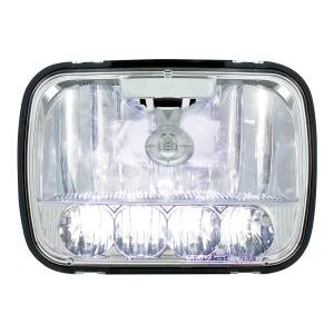 UNITED PACIFIC - 31297 - ULTRALIT - 5 FAROS DE CRISTAL LED DE ALTA POTENCIA DE 5" X 7" - LUZ ALTA Y BAJA