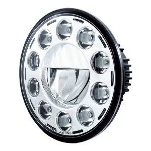 UNITED PACIFIC - UNITED PACIFIC - 31355 - ULTRALIT - FARO DELANTERO DE CRISTAL DE 7" CON 11 LED DE ALTA POTENCIA - CROMADO - Image 2