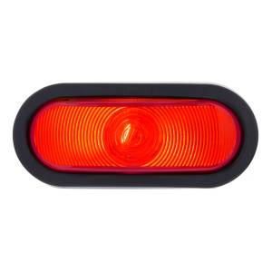 UNITED PACIFIC - 31362RK - KIT DE LUCES OVALADAS DE 6" (PARADA, GIRO Y TRASERA) - LENTE ROJA