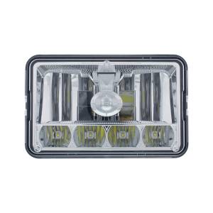 UNITED PACIFIC - 31365 - ULTRALIT - FARO DE CRISTAL DE 5 LED DE 4" X 6" - LUZ ALTA Y BAJA