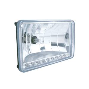 UNITED PACIFIC - UNITED PACIFIC - 31373 - FARO DELANTERO DE CRISTAL DE 4" X 6" CON LUZ DE POSICIÓN DE 9 LED ÁMBAR - LUZ DE CRUCE - Image 3
