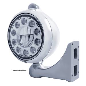 UNITED PACIFIC - UNITED PACIFIC - 31491 - GUÍA CROMADA FARO 682-C 11 BOMBILLA LED Y SEÑAL LED DE MODO DOBLE - LENTE TRANSPARENTE - Image 3