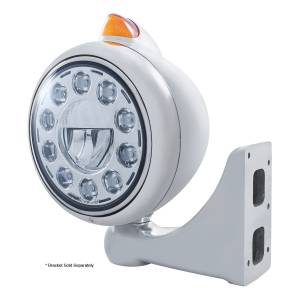 UNITED PACIFIC - UNITED PACIFIC - 31492 - GUÍA DE ACERO INOXIDABLE FARO 682-C 11 BOMBILLAS LED Y SEÑAL LED DE ESTILO ORIGINAL - LENTE ÁMBAR - Image 2
