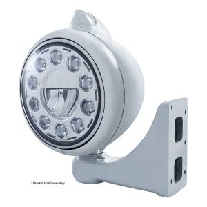 UNITED PACIFIC - UNITED PACIFIC - 31493 - GUÍA DE ACERO INOXIDABLE FARO 682-C 11 BOMBILLAS LED Y SEÑAL LED DE ESTILO ORIGINAL - LENTE TRANSPARENTE - Image 2