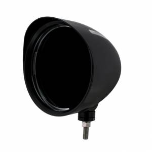 UNITED PACIFIC - 31498 - CARCASA DEL FARO CON RANURA ESTILO "BILLET" NEGRA Y VISERA