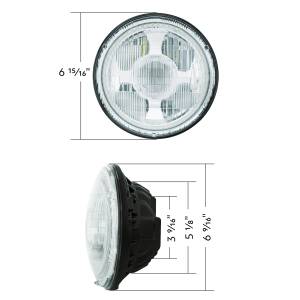 UNITED PACIFIC - UNITED PACIFIC - 31499 - ULTRALIT - LUZ DE PROYECCIÓN LED DE ALTA POTENCIA DE 7" CON HALO LED DE DOBLE COLOR Y LENTE DE ESTILO CLÁSICO - Image 16
