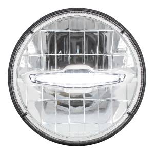 UNITED PACIFIC - 31513 - ULTRALIT - FARO DELANTERO DE 7" CON 3 LED DE ALTA POTENCIA Y 10 LUZ DE POSICIÓN LED BLANCA