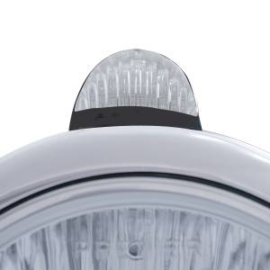 UNITED PACIFIC - UNITED PACIFIC - 31549 - FARO DELANTERO GUIDE NEGRO 682-C SIN BOMBILLA CON SEÑAL LED - LED ÁMBAR/LENTE TRANSPARENTE - Image 2