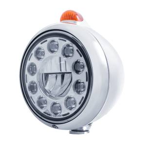 UNITED PACIFIC - UNITED PACIFIC - 31562 - GUÍA DE ACERO INOXIDABLE 682-C FARO 11 BOMBILLA LED Y SEÑAL LED DE MODO DOBLE LENTE ÁMBAR - Image 2