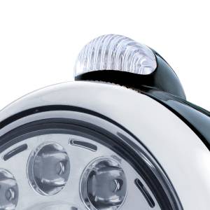 UNITED PACIFIC - UNITED PACIFIC - 31565 - GUÍA NEGRA FARO DELANTERO 682-C 11 BOMBILLA LED Y SEÑAL LED DE MODO DOBLE - LENTE TRANSPARENTE - Image 2