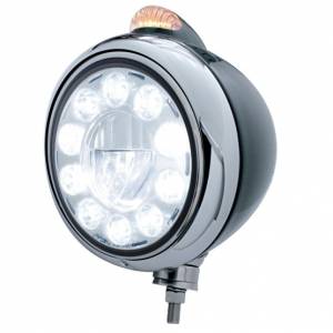 UNITED PACIFIC - UNITED PACIFIC - 31565 - GUÍA NEGRA FARO DELANTERO 682-C 11 BOMBILLA LED Y SEÑAL LED DE MODO DOBLE - LENTE TRANSPARENTE - Image 4