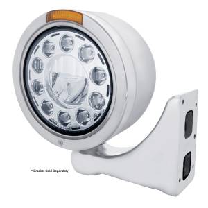 UNITED PACIFIC - UNITED PACIFIC - 31566 - FARO BALA DE MEDIA LUNA DE INOXIDABLE 11 BOMBILLAS LED Y SEÑAL LED - LENTE ÁMBAR - Image 3