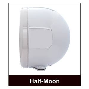UNITED PACIFIC - UNITED PACIFIC - 31572 - FARO CLÁSICO DE MEDIA LUNA DE INOXIDABLE CON BOMBILLA DE 11 LED Y LENTE ÁMBAR DE SEÑAL LED DE MODO DOBLE - Image 5