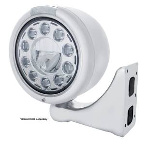 UNITED PACIFIC - UNITED PACIFIC - 31573 - FARO CLÁSICO DE MEDIA LUNA DE INOXIDABLE CON 11 BOMBILLAS LED Y LENTE CLARO DE SEÑAL LED DE MODO DOBLE - Image 3