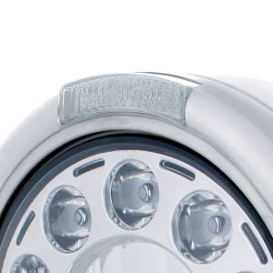 UNITED PACIFIC - UNITED PACIFIC - 31581 - FARO CLÁSICO DE INOXIDABLE CON 11 BOMBILLAS LED Y SEÑAL LED DE MODO DOBLE - LENTE TRANSPARENTE - Image 2