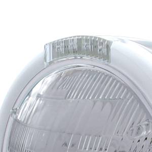 UNITED PACIFIC - UNITED PACIFIC - 31720 - FARO CLÁSICO DE MEDIA LUNA DE ACERO INOXIDABLE BOMBILLA 6014 E INTERMITENTE LED - LENTE TRANSPARENTE - Image 2