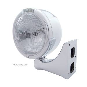 UNITED PACIFIC - UNITED PACIFIC - 31723 - FARO CLÁSICO DE MEDIA LUNA DE ACERO INOXIDABLE BOMBILLA H6024 E INTERMITENTE LED - LENTE TRANSPARENTE - Image 3