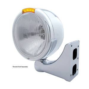 UNITED PACIFIC - UNITED PACIFIC - 31725 - FARO CLÁSICO DE MEDIA LUNA DE ACERO INOXIDABLE BOMBILLA H4 E INTERMITENTE LED - LENTE ÁMBAR - Image 3