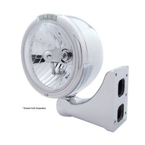 UNITED PACIFIC - UNITED PACIFIC - 31729 - FARO CLÁSICO DE MEDIA LUNA DE ACERO INOXIDABLE BOMBILLA H4 DE CRISTAL E INTERMITENTE LED - LENTE TRANSPARENTE - Image 3