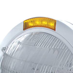 UNITED PACIFIC - UNITED PACIFIC - 31734 - FARO CLÁSICO BALA DE ACERO INOXIDABLE BOMBILLA 6014 E INTERMITENTE LED - LENTE ÁMBAR - Image 2
