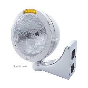 UNITED PACIFIC - UNITED PACIFIC - 31737 - FARO CLÁSICO BALA DE ACERO INOXIDABLE BOMBILLA H6024 E INTERMITENTE LED - LENTE ÁMBAR - Image 3