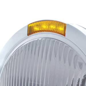 UNITED PACIFIC - UNITED PACIFIC - 31740 - FARO CLÁSICO BALA DE ACERO INOXIDABLE BOMBILLA H4 E INTERMITENTE LED - LENTE ÁMBAR - Image 2