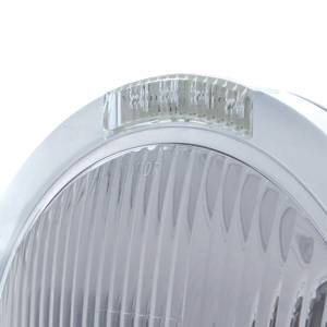 UNITED PACIFIC - UNITED PACIFIC - 31741 - FARO CLÁSICO BALA DE ACERO INOXIDABLE BOMBILLA H4 E INTERMITENTE LED - LENTE TRANSPARENTE - Image 2