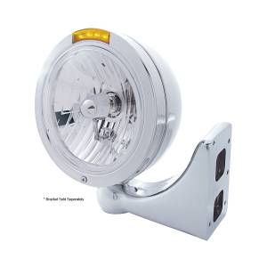 UNITED PACIFIC - UNITED PACIFIC - 31743 - FARO CLÁSICO BALA DE ACERO INOXIDABLE BOMBILLA H4 DE CRISTAL E INTERMITENTE LED - LENTE ÁMBAR - Image 3