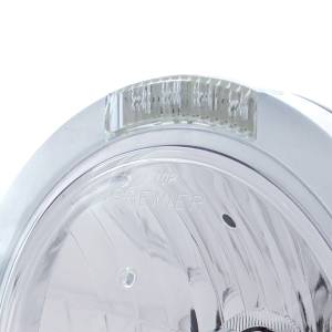 UNITED PACIFIC - UNITED PACIFIC - 31744 - FARO CLÁSICO BALA DE ACERO INOXIDABLE BOMBILLA H4 DE CRISTAL E INTERMITENTE LED - LENTE TRANSPARENTE - Image 2
