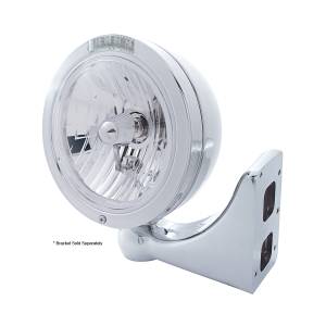 UNITED PACIFIC - UNITED PACIFIC - 31744 - FARO CLÁSICO BALA DE ACERO INOXIDABLE BOMBILLA H4 DE CRISTAL E INTERMITENTE LED - LENTE TRANSPARENTE - Image 3