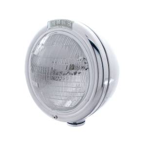 UNITED PACIFIC - 31750 - FARO CLÁSICO DE ACERO INOXIDABLE BOMBILLA 6014 E INTERMITENTE LED - LENTE TRANSPARENTE