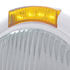 UNITED PACIFIC - UNITED PACIFIC - 31770 - FARO CLÁSICO CROMADO BOMBILLA H4 E INTERMITENTE LED - LENTE ÁMBAR - Image 2