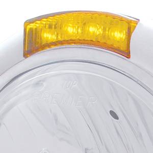 UNITED PACIFIC - UNITED PACIFIC - 31773 - FARO CLÁSICO CROMADO BOMBILLA H4 DE CRISTAL E INTERMITENTE LED - LENTE ÁMBAR - Image 2
