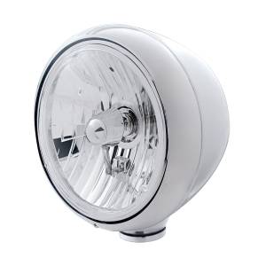 UNITED PACIFIC - 31792 - GUÍA DE ACERO INOXIDABLE FARO ESTILO 682-C BOMBILLA H4 DE CRISTAL