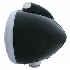 UNITED PACIFIC - UNITED PACIFIC - 32047 - FARO DELANTERO BLACK GUIDE 682-C H4 CON 10 LED ÁMBAR Y SEÑAL LED - LENTE TRANSPARENTE - Image 3