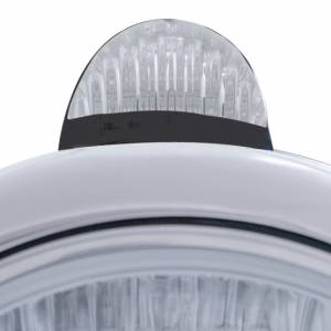 UNITED PACIFIC - UNITED PACIFIC - 32047 - FARO DELANTERO BLACK GUIDE 682-C H4 CON 10 LED ÁMBAR Y SEÑAL LED - LENTE TRANSPARENTE - Image 4