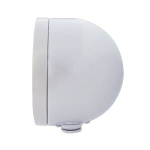 UNITED PACIFIC - UNITED PACIFIC - 32096 - FARO FARO DE MEDIA LUNA DE BALA DE ACERO INOXIDABLE H4 CON 10 LED ÁMBAR Y LENTE TRANSPARENTE DE SEÑAL LED DE MODO DOBLE - Image 3