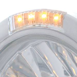UNITED PACIFIC - UNITED PACIFIC - 32098 - FARO FARO BALA MEDIA LUNA H4 DE ACERO INOXIDABLE CON 10 LED ÁMBAR Y SEÑAL - LENTE TRANSPARENTE - Image 2