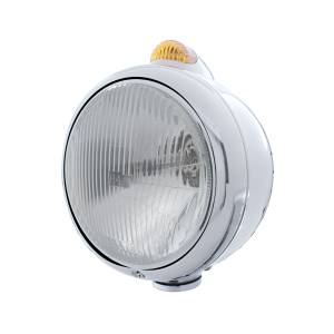 UNITED PACIFIC - 32394 - GUÍA DE ACERO INOXIDABLE 682-C FARO H4 Y SEÑAL LED DE MODO DUAL - LENTE ÁMBAR