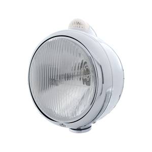UNITED PACIFIC - 32395 - GUÍA DE ACERO INOXIDABLE 682-C FARO H4 Y SEÑAL LED DE MODO DUAL - LENTE TRANSPARENTE