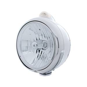 UNITED PACIFIC - 32397 - GUÍA DE ACERO INOXIDABLE 682-C FARO CRISTAL H4 Y SEÑAL LED DE MODO DUAL - LENTE TRANSPARENTE