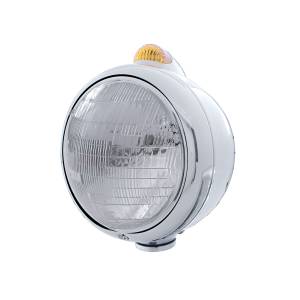 UNITED PACIFIC - 32400 - GUÍA CROMADA FARO 682-C 6014 Y SEÑAL LED DE MODO DUAL - LENTE ÁMBAR