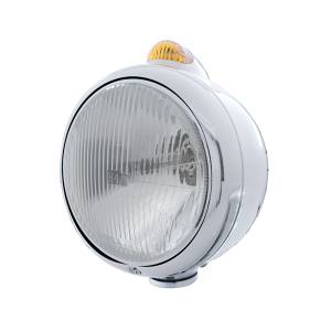 UNITED PACIFIC - 32404 - GUÍA CROMADA FARO 682-C H4 Y SEÑAL LED DE MODO DUAL - LENTE ÁMBAR