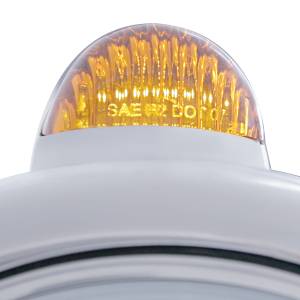 UNITED PACIFIC - UNITED PACIFIC - 32426 - GUÍA CROMADA FARO 682-C H4 CON LED ÁMBAR Y SEÑAL LED DE MODO DUAL - LENTE ÁMBAR - Image 2