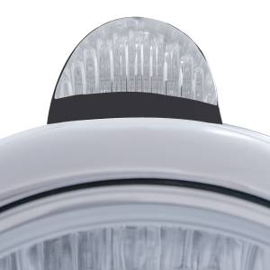 UNITED PACIFIC - UNITED PACIFIC - 32431 - FARO DELANTERO BLACK GUIDE 682-C H4 CON LED ÁMBAR Y SEÑAL LED DE MODO DOBLE - LENTE TRANSPARENTE - Image 2