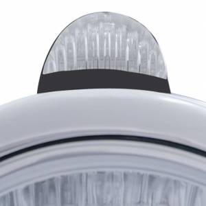 UNITED PACIFIC - UNITED PACIFIC - 32433 - FARO DELANTERO BLACK GUIDE 682-C H4 CON 34 LED ÁMBAR Y SEÑAL LED - LENTE TRANSPARENTE - Image 3