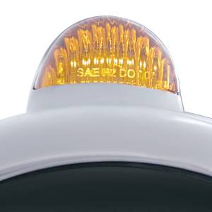 UNITED PACIFIC - UNITED PACIFIC - 32434 - GUÍA DE ACERO INOXIDABLE 682-C FARO H4 CON LED BLANCO Y SEÑAL LED DE MODO DUAL - LENTE ÁMBAR - Image 2