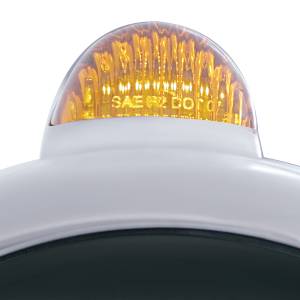 UNITED PACIFIC - UNITED PACIFIC - 32438 - GUÍA CROMADA FARO 682-C H4 CON LED BLANCO Y SEÑAL LED DE MODO DUAL - LENTE ÁMBAR - Image 2